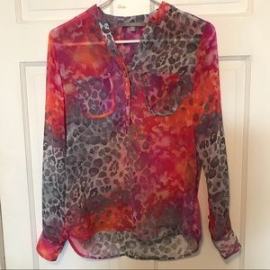 NY Collection Sheer Top | Petite Medium